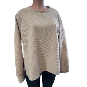 Cream Textured Sweater
